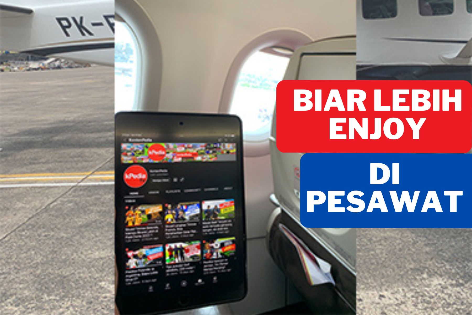 Tips menikmati perjalanan pesawat